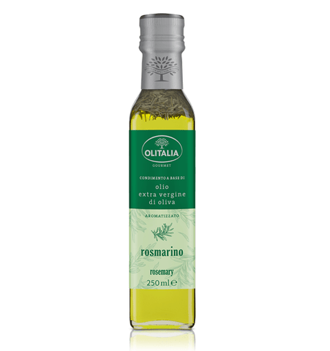 Olitalia Olio al Rosmarin Italienisches Olivenöl extra vergine mit 250 ml Rosmaringeschmack - Italian Gourmet