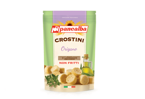 Panealba Crostini Origano Croutons mit Oregano 100g - Italian Gourmet