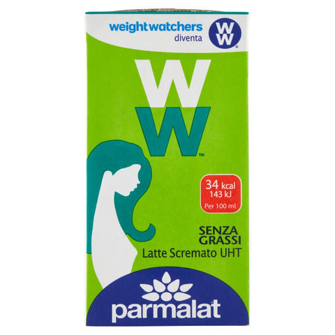 Parmalat milch Parmalat Weight Watchers Latte Scremato UHT-Magermilch Fettfrei Haltbare Milch Tetrapak 500ml 8002580179000