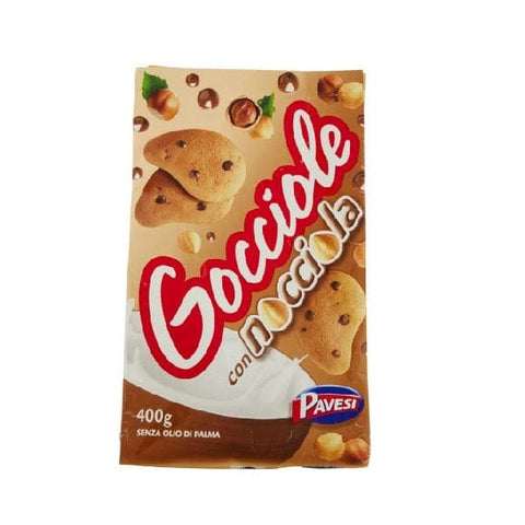 Pavesi Gocciole Nocciola Italienische Haselnusskekse (400g) - Italian Gourmet