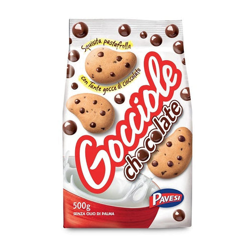 Pavesi Gocciole Original Kekse mit Schokoladentropfen 500g - Italian Gourmet