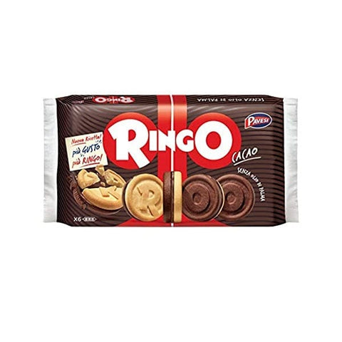 Pavesi Ringo Famiglia Cacao Kakao Kekse 6 snack (330g) - Italian Gourmet