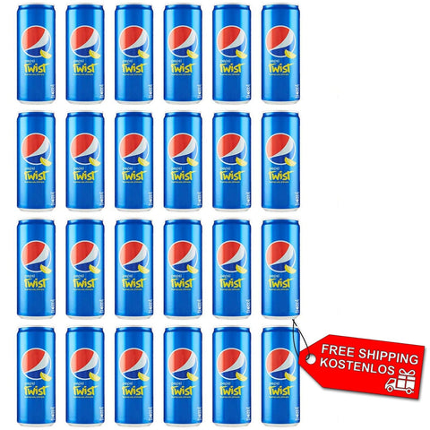 Pepsi Soft Drink 24x Pepsi Twist Limone Limonendrink kohlensäurehaltiges Getränk Dose 330ml 4060800127181