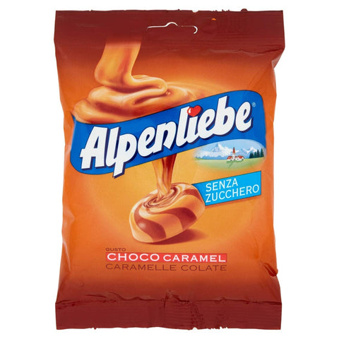 Perfetti Alpenliebe Choco Caramel Schoko-Karamell bonbon Glutenfrei zuckerfreie 80g - Italian Gourmet