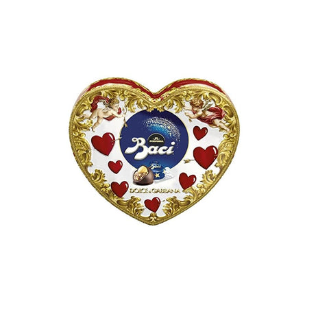 Perugina Pralinen Perugina Baci Cuore Classico Dolce e Gabbana CUPIDO Dunkle Schokolade Praline mit Haselnussfüllung Gluten-frei 100gr 8000300411881