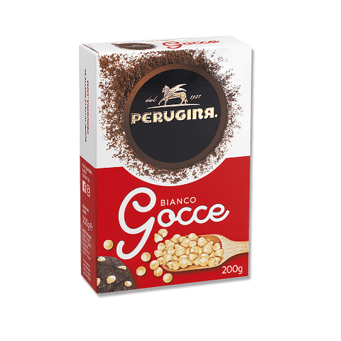Perugina Gocce di Cioccolato Bianco Weiße Schokolade Tropfen 200g - Italian Gourmet
