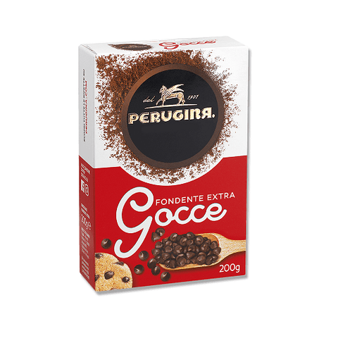 Perugina Gocce di Cioccolato Fondnete Extra Dunkle Schokoladentropfen 200g - Italian Gourmet