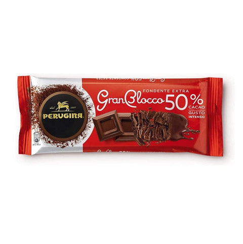 Perugina Gran Blocco Fondente Extra 50% Kakao Dunkle Schokolade 500g - Italian Gourmet