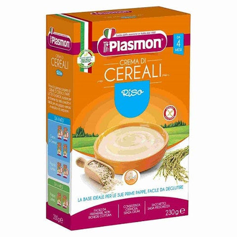 Plasmon Crema di Cereali Riso Getreide Creme Reis 230g ab 4 Monate - Italian Gourmet