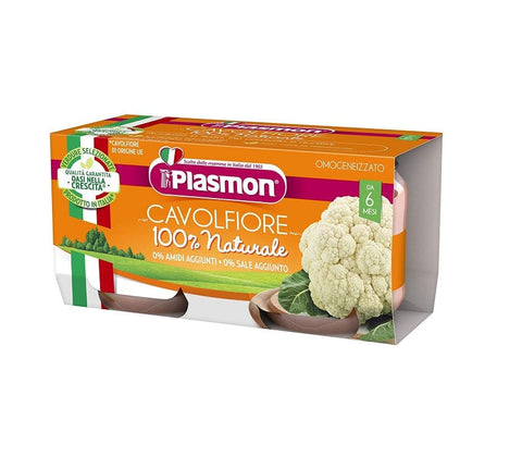 Plasmon Cavolfiore Homogenisierter Blumenkohl ab 6 Monaten 6x2x80g - Italian Gourmet