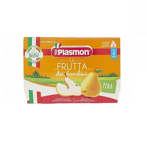 Plasmon La Frutta dei Bambini Pera Birne ( 4 x 100g ) ab 4 Monaten - Italian Gourmet