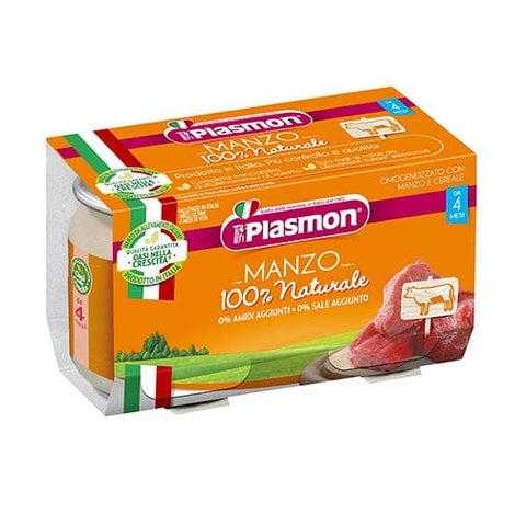 Plasmon Manzo Homogenisiert Rindfleisch ( 2 x 80g ) ab 4 Monate - Italian Gourmet