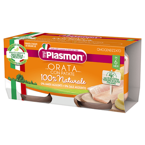 Plasmon Orata con Patate homogenisierte Seebrasse mit Kartoffeln (2x80g) - Italian Gourmet