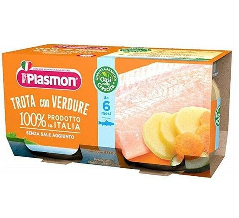 Plasmon Trota homogenisierte Forelle mit Gemüse (2x80g) - Italian Gourmet