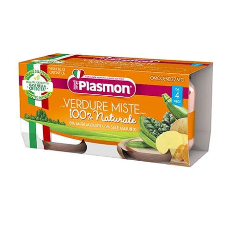 Plasmon Verdure Miste Homogenisiert Gemischtes Gemüse ( 2 x 80g ) ab 4 Monate - Italian Gourmet