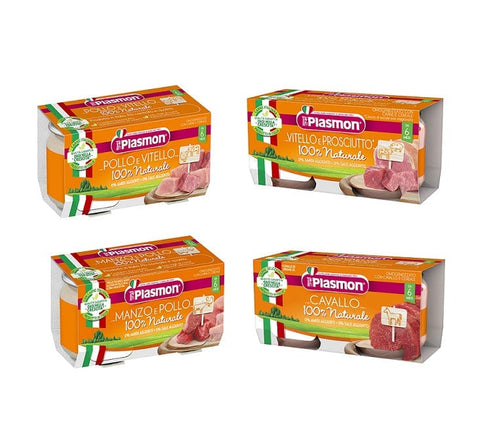 Testpaket Plasmon Homogenisiert mit Fleisch Babynahrung ab 6 Monaten 8x80g - Italian Gourmet