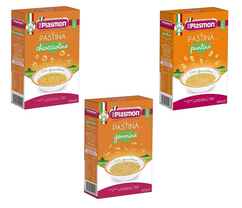 Testpaket Plasmon La Pastina Babynahrung nudeln ab 6° Monaten 3x340g - Italian Gourmet