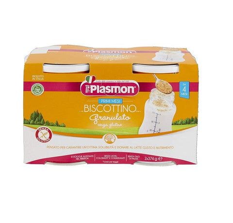 Plasmon Biscottino Granulato homogenisierte granulierte Kekse 2x374g glutenfrei - Italian Gourmet