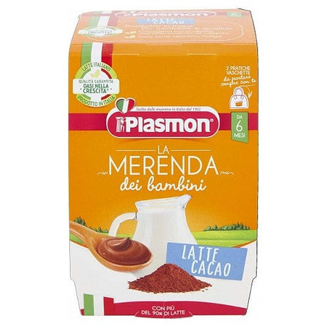Plasmon La Merenda dei Bambini Latte e Cacao Milch und Kakao ( 2 x 120g ) ab 6 Monaten - Italian Gourmet