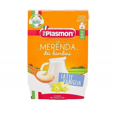 Plasmon La Merenda dei Bambini Latte e Vaniglia Milch und Vanille ( 2 x 120g ) ab 6 Monaten - Italian Gourmet