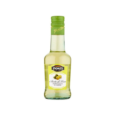 Ponti Aceto di Vino al Limone Weinessig mit Zitronengeschmack 250ml - Italian Gourmet