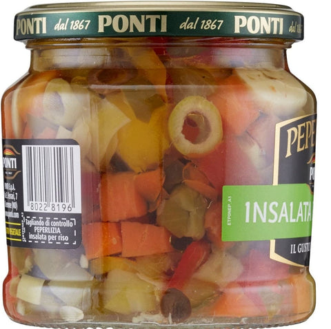 Ponti Mischgemüse Ponti Peperlizia Insalata per Riso Reissalat Salatsoße 350g 80227700