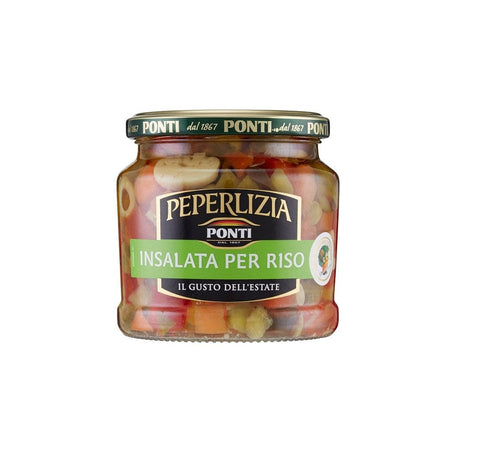 Ponti Mischgemüse Ponti Peperlizia Insalata per Riso Reissalat Salatsoße 350g 80227700