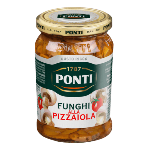 Ponti Funghi alla Pizzaiola Pilze in Sonnenblumenöl 280g - Italian Gourmet