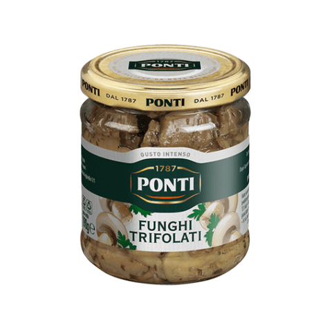 Ponti Funghi Trifolati Pilze in Sonnenblumenöl 190g - Italian Gourmet