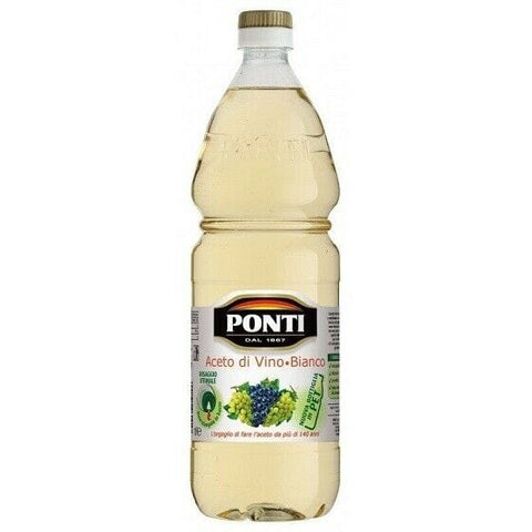 Ponti Aceto Di Vino Bianco Italienischer Weißweinessig  (1 l) - Italian Gourmet