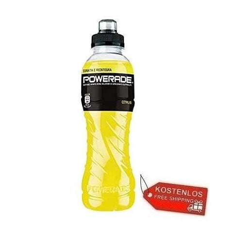 24x Powerade Limone Energy Drink Zitrone 50cl - Italian Gourmet