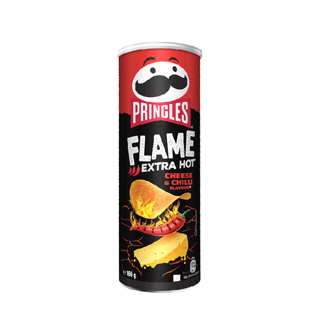 Pringles Chips 1x175g Pringles FLAME Extra scharfer Käse & Chili (160g) 5053990160075