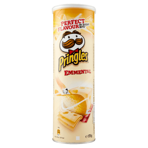 Pringles Chips Pringles Emmental Knabbergebäck mit Emmental Kase Geschmack Chips 175g