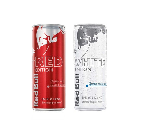 Testpackung Red Bull Red & White Edition Energy Drink 2x250ml - Italian Gourmet