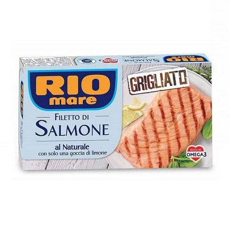 Rio Mare Filetto di Salmone Grigliato Gegrilltes Lachsfilet mit einem Tropfen Zitrone 125g - Italian Gourmet