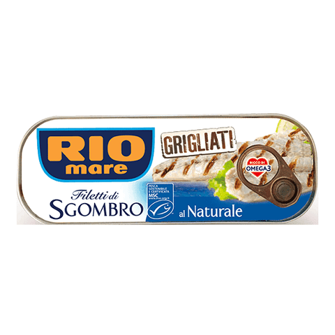 Rio Mare Filetti di Sgombro Grigliati al Naturale Natürliche gegrillte Makrelenfilets 120g - Italian Gourmet