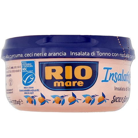 Rio Mare Salat Rio Mare Insalatissime Sicily Edition mit Kurkuma-Reis, schwarzen Kichererbsen und Orange 220 gr 8004030830325