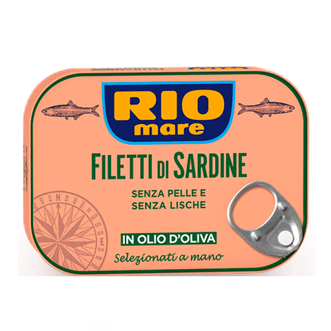 Rio Mare Filetti di Sardine all'olio di oliva Sardinenfilets in Olivenöl 105g - Italian Gourmet