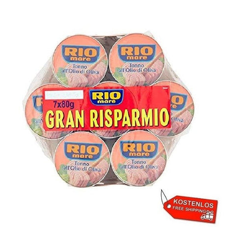 Rio Mare Thunfisch 84x Rio Mare Tonno all'olio di oliva italienischer Thunfisch in Olivenöl Mega Packung 80g 80040248