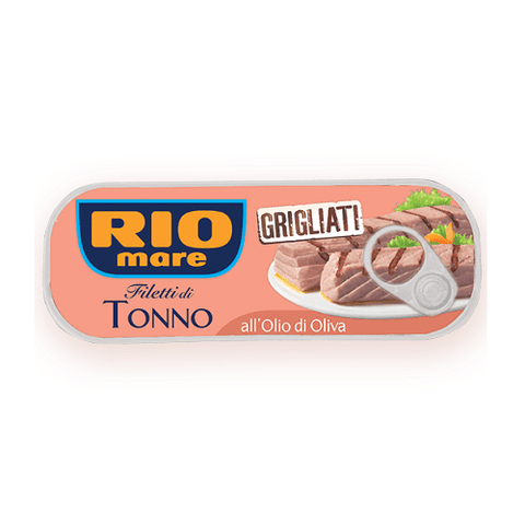 Rio Mare Filetti di Tonno Grigliati all'olio di oliva Gegrillte Thunfischfilets in Olivenöl 120g - Italian Gourmet