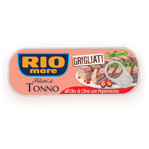 Rio Mare Filetti di Tonno Grigliati con Peperoncino Gegrillte Thunfischfilets mit Chili 120g - Italian Gourmet