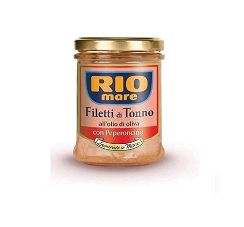 Rio Mare Filetti di Tonno Piccanti Würzige Thunfischfilets Handgemacht 180 gr - Italian Gourmet