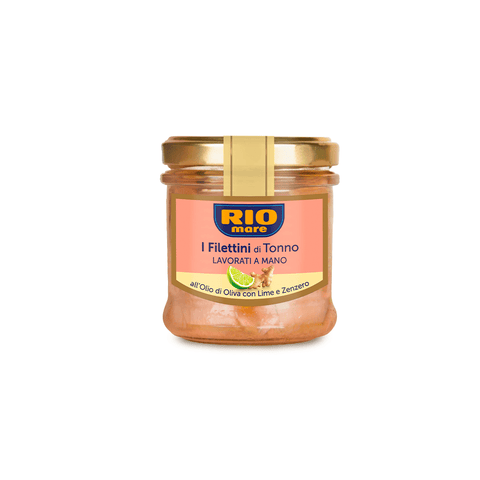Rio Mare Filetti Lime e Zenzero Thunfischfilets in Olivenöl Limette und Ingwer 130g - Italian Gourmet