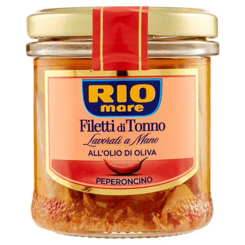 Rio Mare Filetti Peperoncino Thunfischfilets in Olivenöl mit Chili 130g - Italian Gourmet