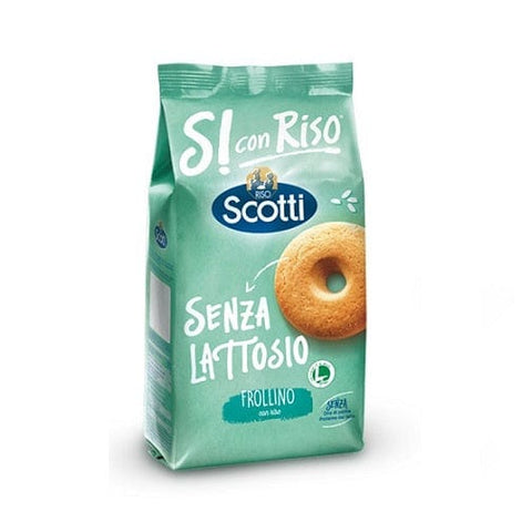 Riso Scotti Frollino con Riso Kekse mit Reis Laktosefrei 350g - Italian Gourmet