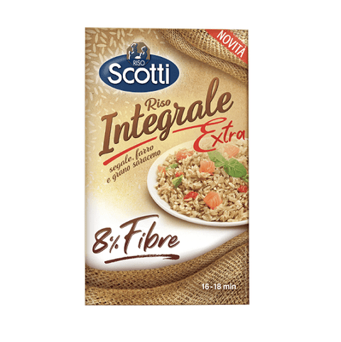 Riso Scotti Integrale 8% Ballaststoffe Vollkorn Reis 500g - Italian Gourmet