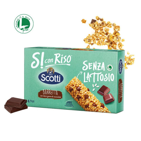 Riso Scotti Snack Riso Scotti Si con Riso BARRETTA CON RISO E GOCCE DI CIOCCOLATO RIEGEL MIT REIS UND SCHOKOLADENCHIPS 4x 21.5gr 8001860209987