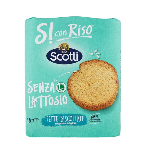 Riso Scotti Fette Biscottate Laktosefreie Zwieback Mega Packung 6x300g - Italian Gourmet