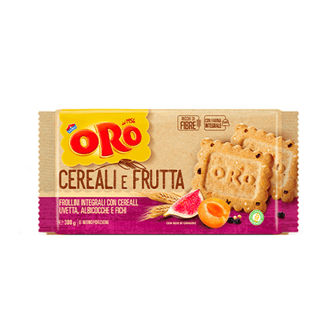 Saiwa Oro Cereali e Frutta Vollkorn Kekse mit Getreide und Obst 300g - Italian Gourmet