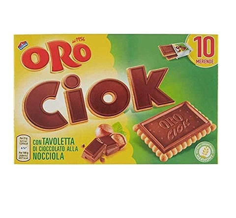 Saiwa Oro Ciok Nocciola Schokoladen- & Haselnusskekse 250g - Italian Gourmet